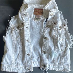 True religion white vest L